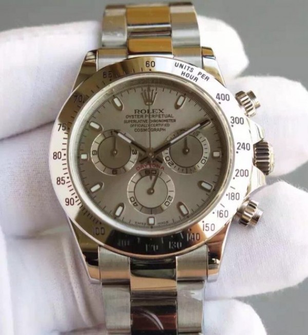 Rolex Daytona 116509 Gray Dial SS Bracelet A4130