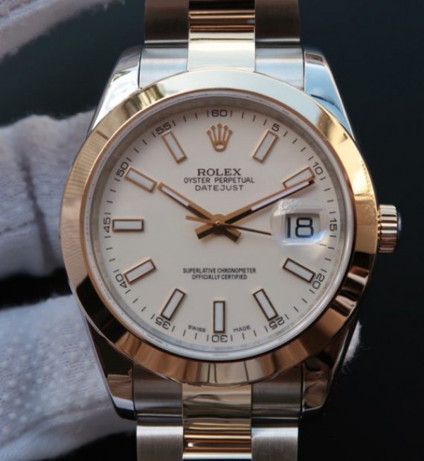 Rolex Noob DateJust 126303 YG Wrapped White Dia A2824