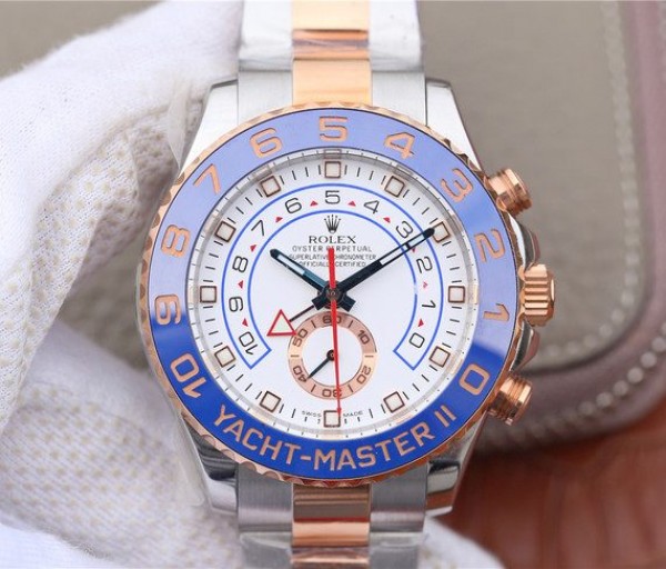 Rolex YachtMaster II 116681 SS/RG Blue Ceramic JF SS/RG Bracelet A7750